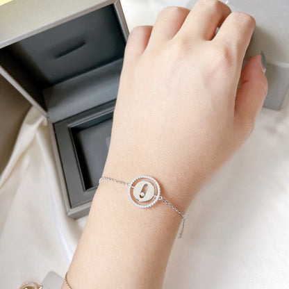 [Cadisa]LUCKY MOVE PAVED DIAMOND BRACELET