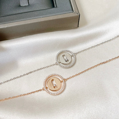 [Cadisa]LUCKY MOVE PAVED DIAMOND BRACELET