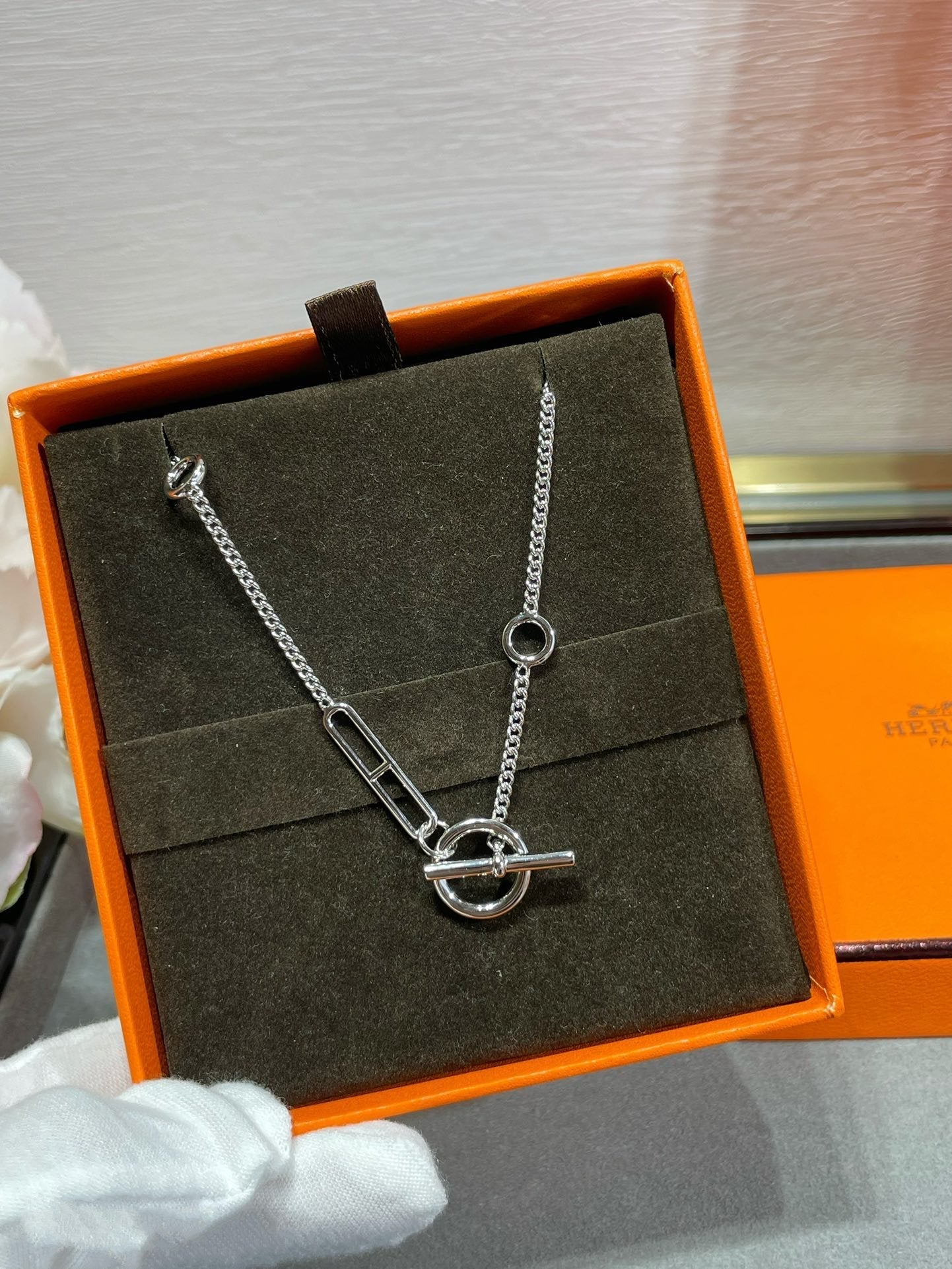 [Gaonasi]HM STERLING CHAINE D'ANCRE HEART