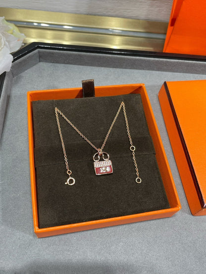 [Gaonasi]H CIRCE MOISSANITE PENDANT NECKLACE GOLD