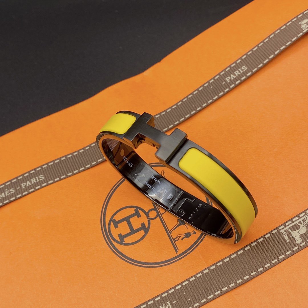 [Gaonasi]CLIC HM SO BLACK YELLOW BRACELET