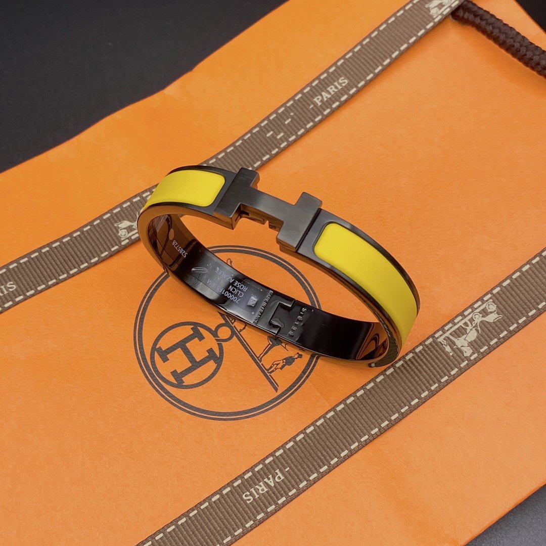 [Gaonasi]CLIC HM SO BLACK YELLOW BRACELET
