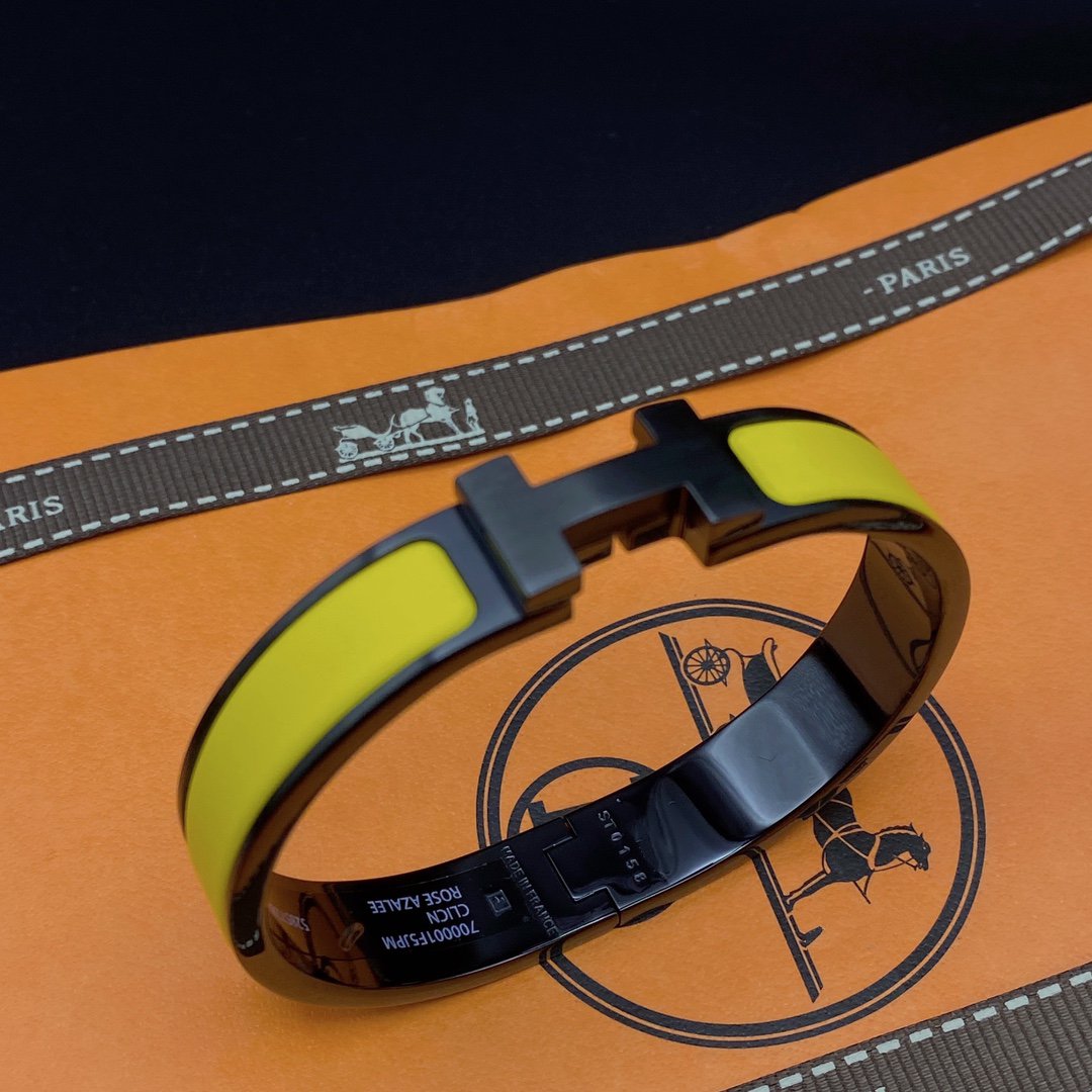 [Gaonasi]CLIC HM SO BLACK YELLOW BRACELET