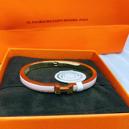 [Gaonasi]CLASSIC HM CLIC  PINK 8MM ENAMEL BRACELET