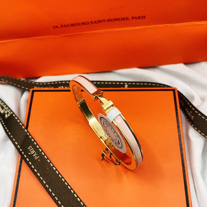 [Gaonasi]CLASSIC HM CLIC  PINK 8MM ENAMEL BRACELET