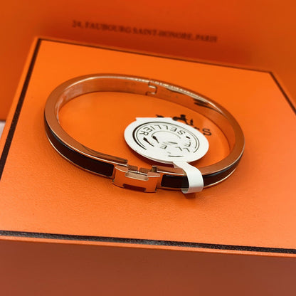 [Gaonasi]CLASSIC HM CLIC BLACK 8MM ENAMEL BRACELET