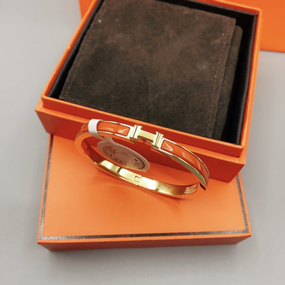 [Gaonasi]CLASSIC HM CLIC RED 8MM ENAMEL BRACELET