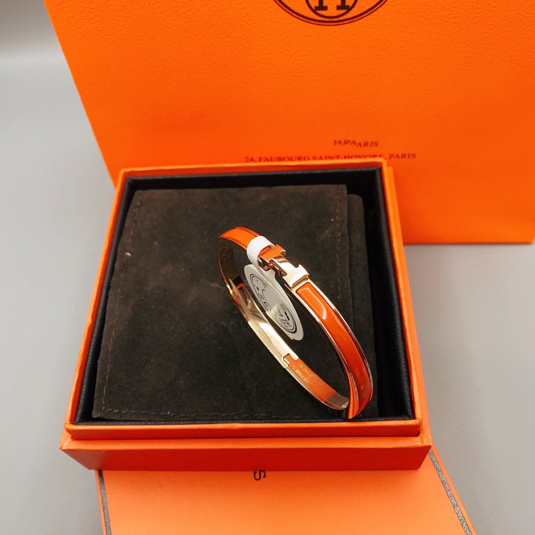 [Gaonasi]CLASSIC HM CLIC RED 8MM ENAMEL BRACELET