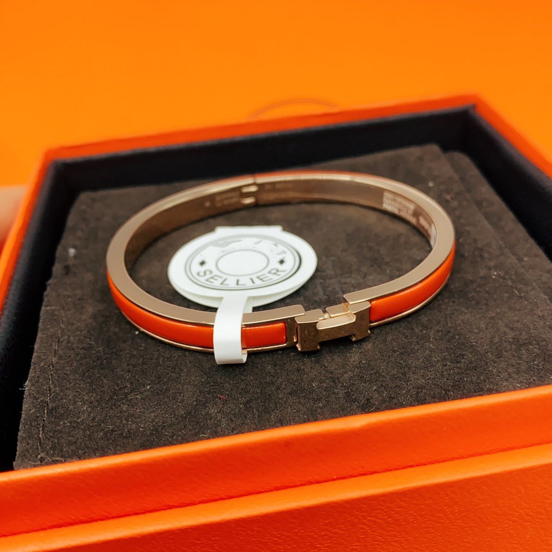 [Gaonasi]CLASSIC HM CLIC RED 8MM ENAMEL BRACELET