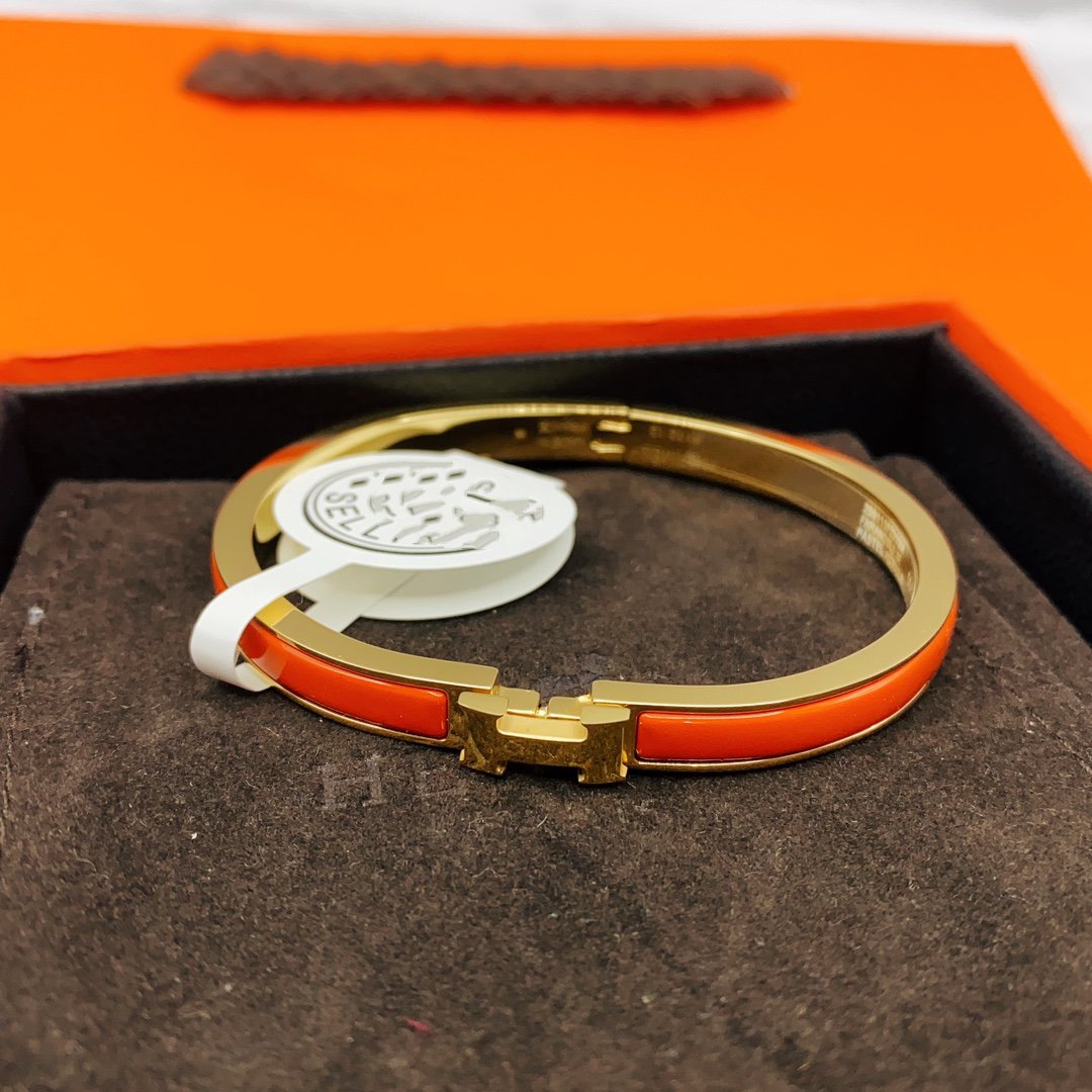 [Gaonasi]CLASSIC HM CLIC RED 8MM ENAMEL BRACELET