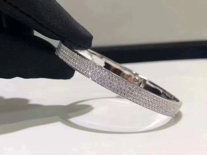 [Gaonasi]HM KELLY BRACELET IN SILVER AND FULL PAVE DIAMOND