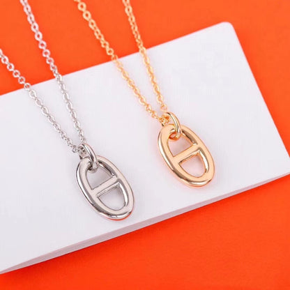 [Gaonasi]HM PIG NOSE NECKLACE