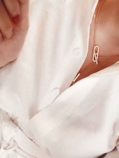[Gaonasi]HM FIRE PIG NOSE NECKLACE TRENDY STREET