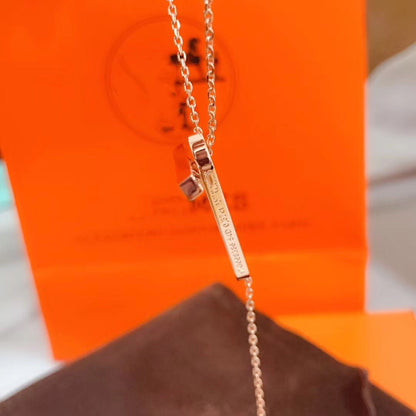 [Gaonasi]HM NECKLACE PLATINUM ROSE GOLD DIAMOND