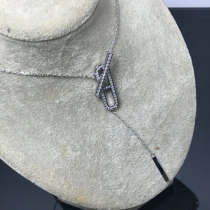 [Gaonasi]HM NECKLACE PLATINUM ROSE GOLD DIAMOND