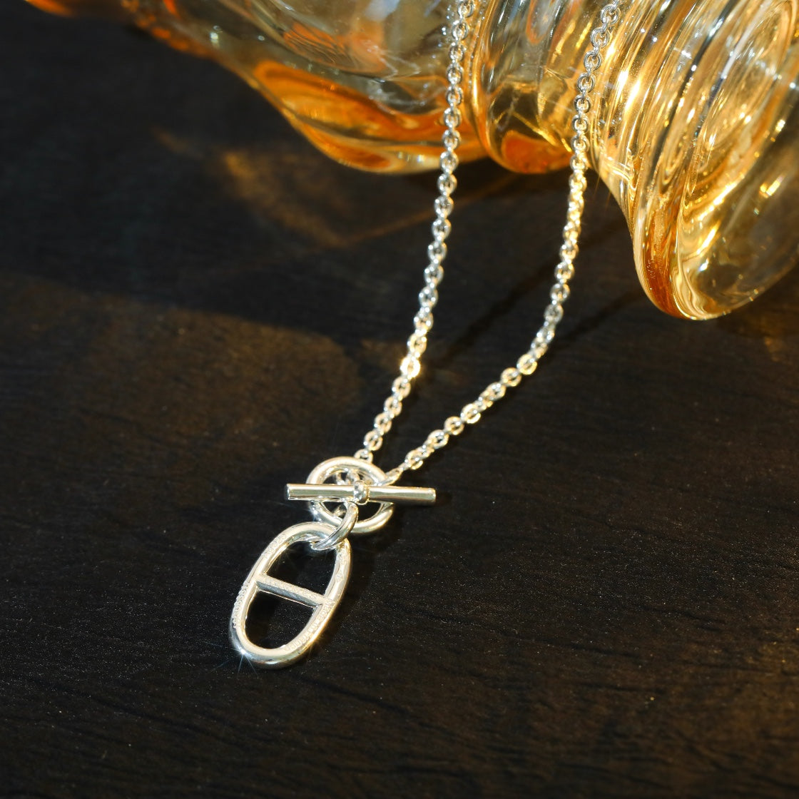 [Gaonasi]HM CHAINE D'ANCRE PENDANT NECKLACE STERLING SILVER