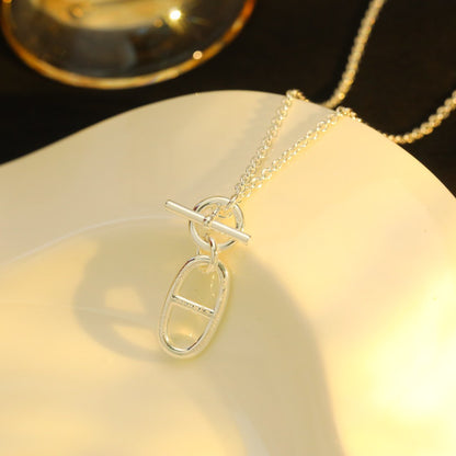 [Gaonasi]HM CHAINE D'ANCRE PENDANT NECKLACE STERLING SILVER