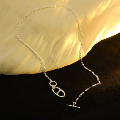 [Gaonasi]HM CHAINE D'ANCRE PENDANT NECKLACE STERLING SILVER