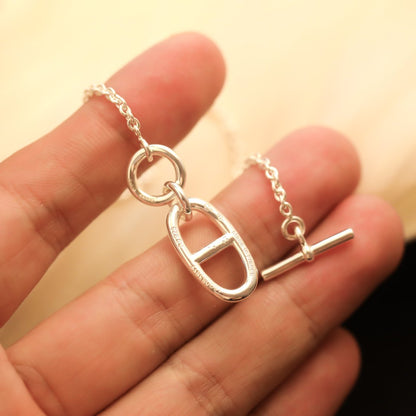 [Gaonasi]HM CHAINE D'ANCRE PENDANT NECKLACE STERLING SILVER