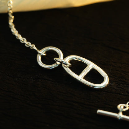 [Gaonasi]HM CHAINE D'ANCRE PENDANT NECKLACE STERLING SILVER