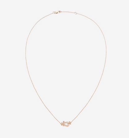 [Gaonasi]FORCE 10 DIAMOND PINK GOLD NECKLACE MINI MODEL