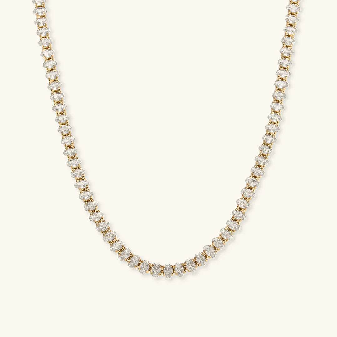 [Gaonasi]Wisteria Diamond Tennis Necklace