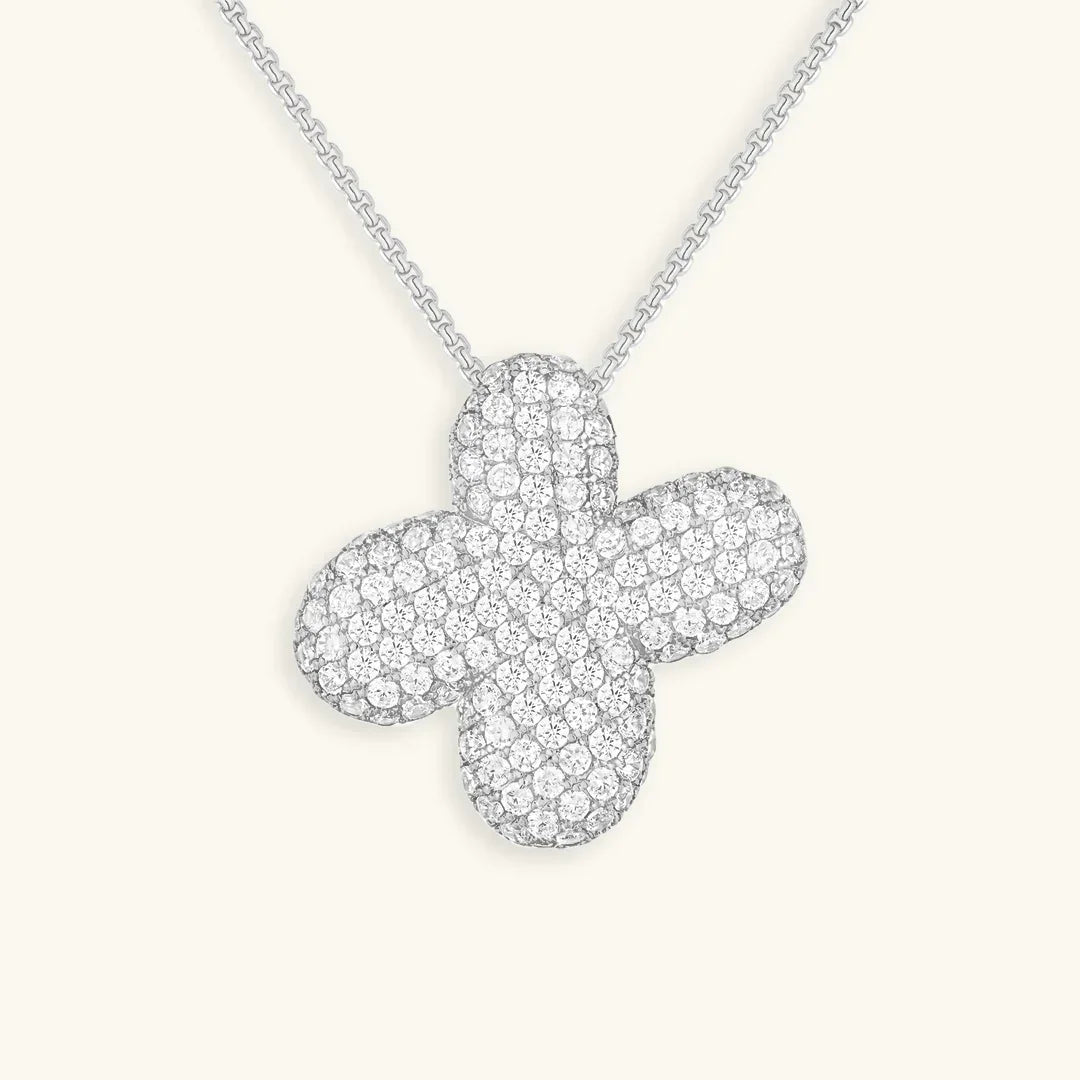 [Gaonasi]Bubble Initial Diamond Necklace