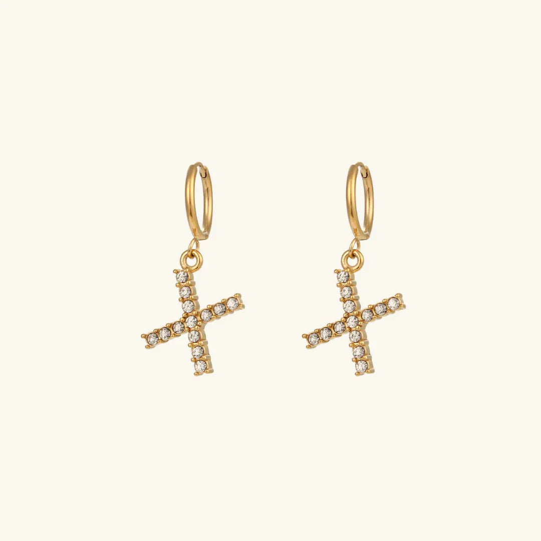[Gaonasi]Wilhemina Initial Letter Earrings