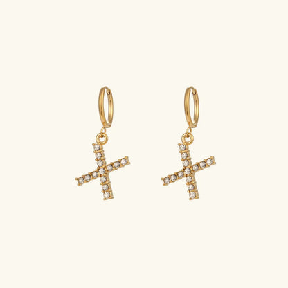 [Gaonasi]Wilhemina Initial Letter Earrings