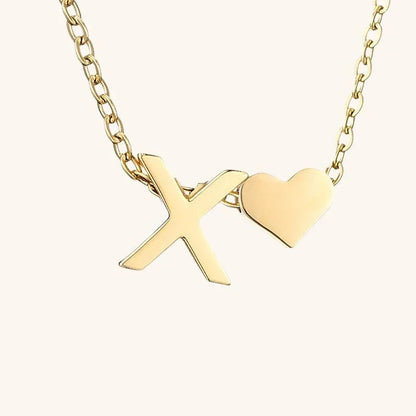 [Gaonasi]Ria Initial Letter Gold Necklace