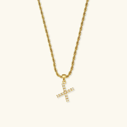 [Gaonasi]Elodie Initial Letter Pearl Necklace