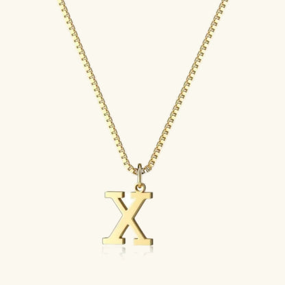 [Gaonasi]Therese Letter Initial Gold Necklace