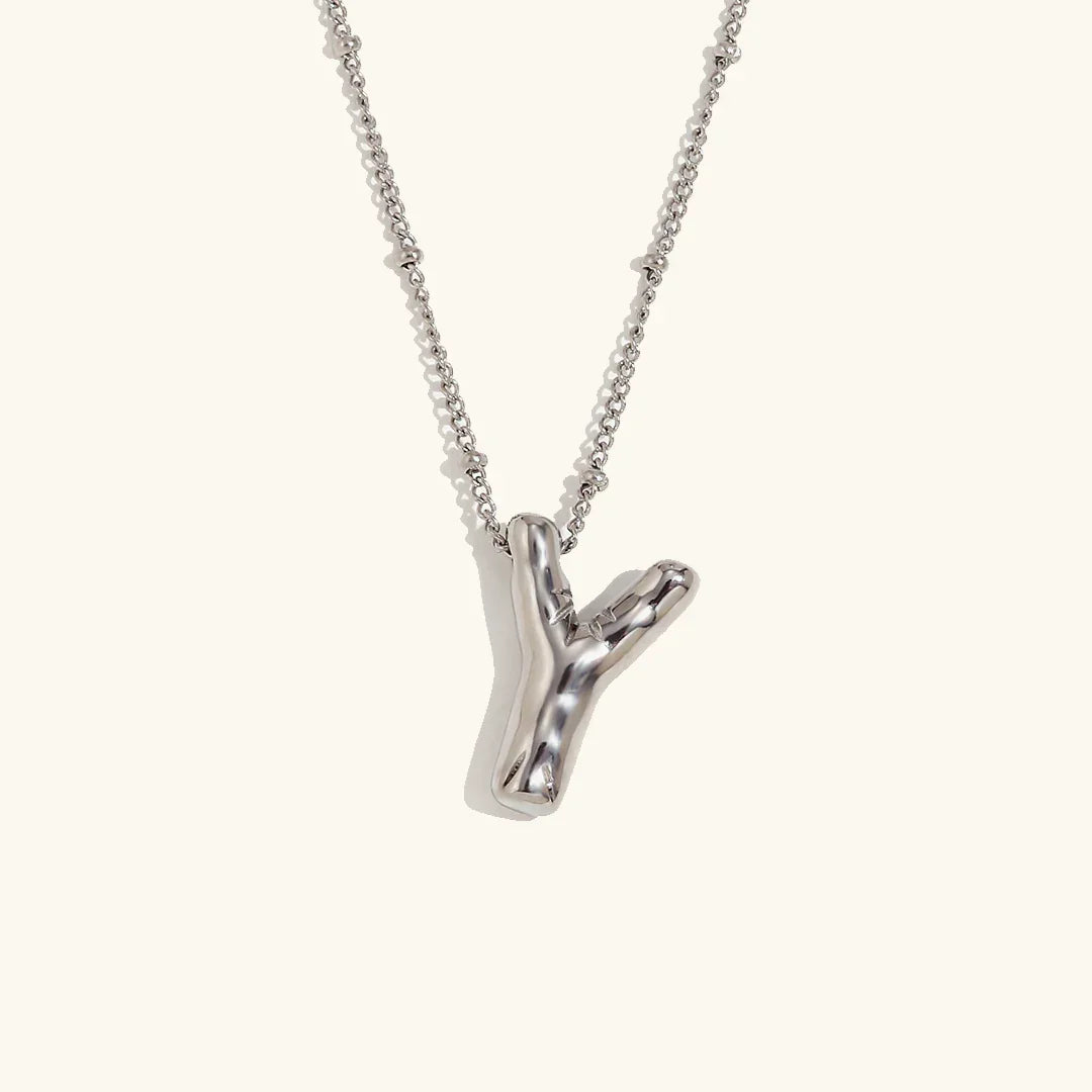 [Gaonasi]Balloon Gold Initial Necklace