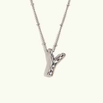 [Gaonasi]Balloon Gold Initial Necklace