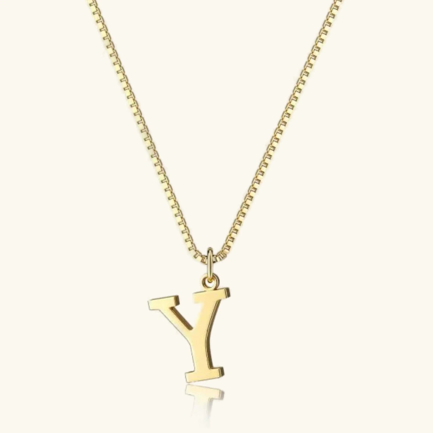 [Gaonasi]Therese Letter Initial Gold Necklace