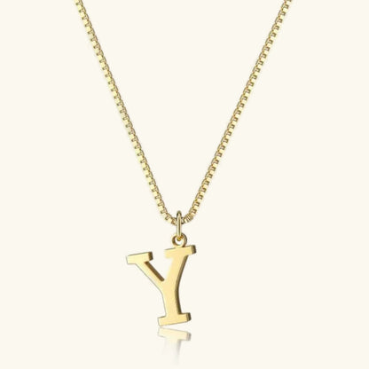 [Gaonasi]Therese Letter Initial Gold Necklace