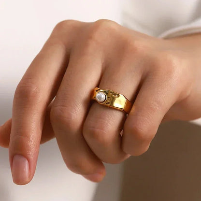 [Gaonasi]Cerulia Freshwater Pearl Ring