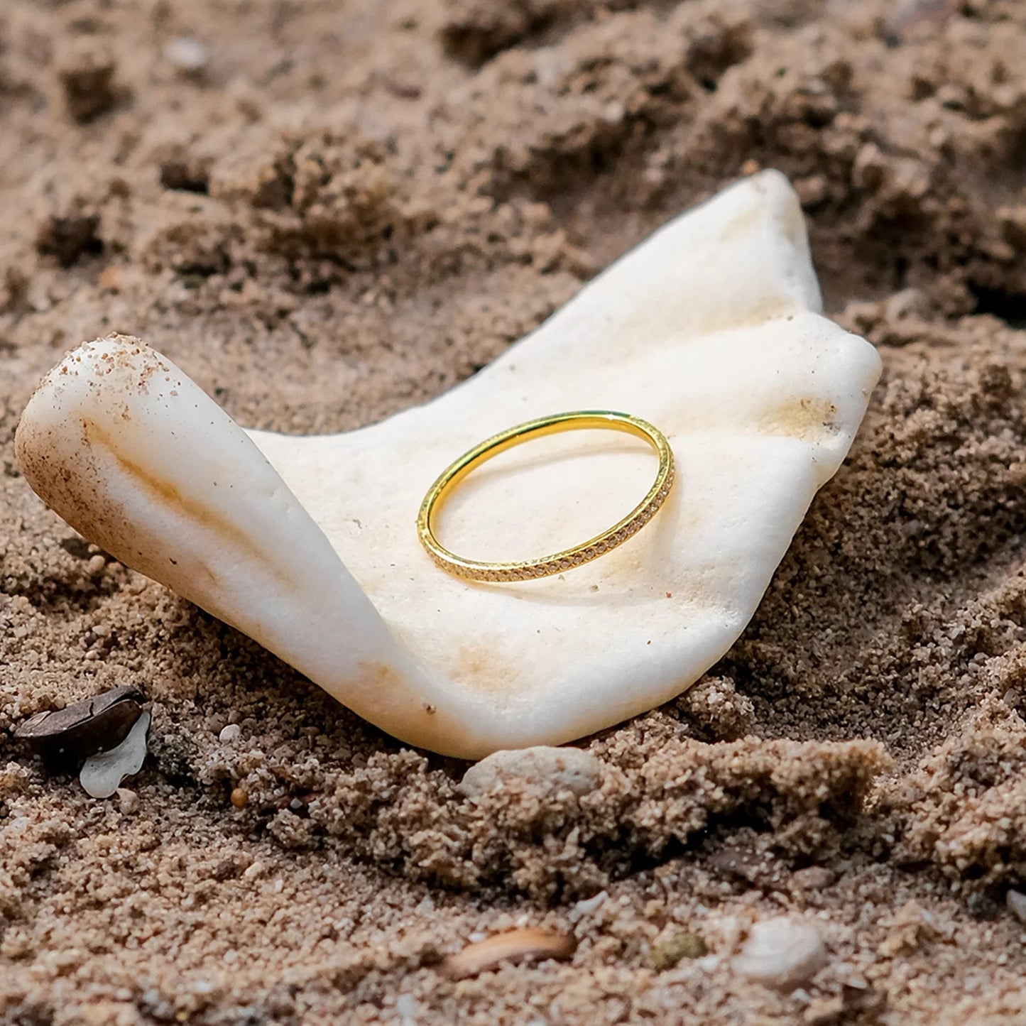 [Gaonasi]Zarra Paved Gold Ring