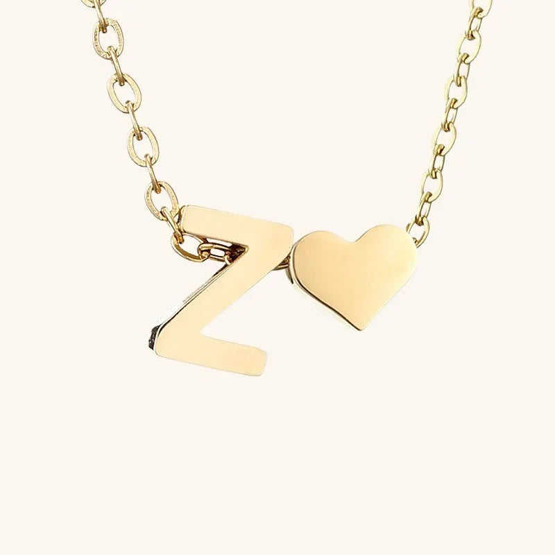 [Gaonasi]Ria Initial Letter Gold Necklace