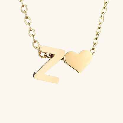 [Gaonasi]Ria Initial Letter Gold Necklace