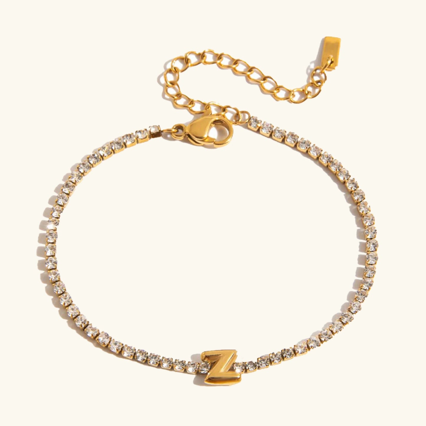 [Gaonasi]Avaria Bubble Letter Tennis Bracelet