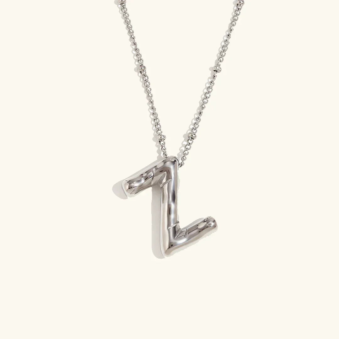 [Gaonasi]Balloon Gold Initial Necklace