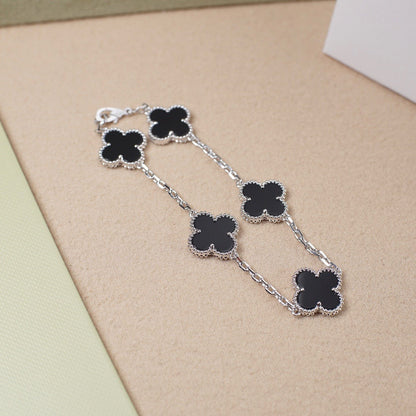 [Gaonasi] CLOVER 5 MOTIF ONYXS BRACELET COLLECTION