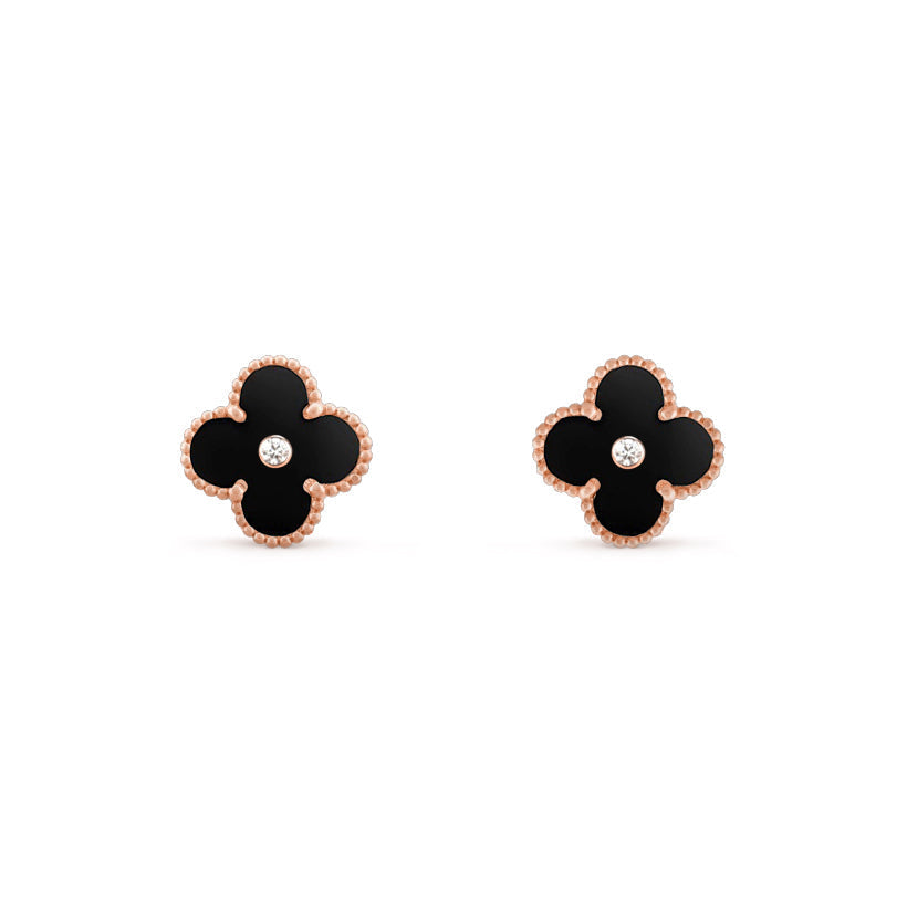 [Gaonasi]CLOVER  15MM DIAMOND EARRINGS COLLECTION