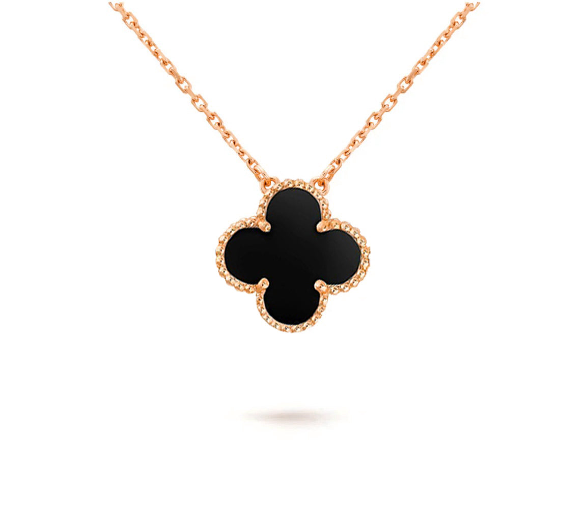 [Gaonasi]CLOVER 15MM SINGLE FLOWER NECKLACE COLLECTION