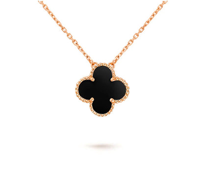 [Gaonasi]CLOVER 15MM SINGLE FLOWER NECKLACE COLLECTION