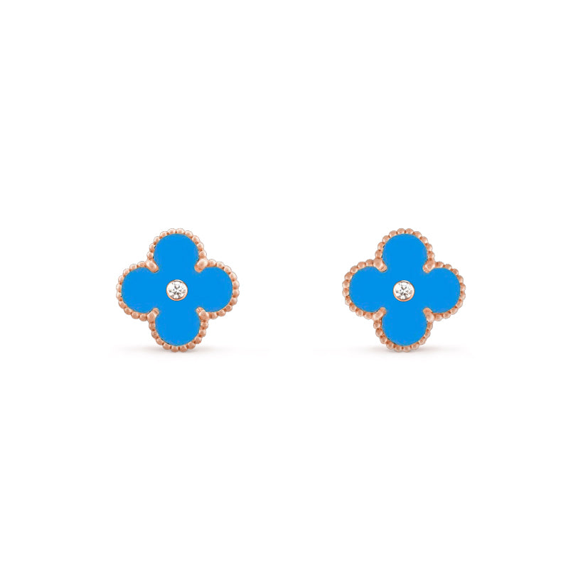[Gaonasi]CLOVER  15MM DIAMOND EARRINGS COLLECTION