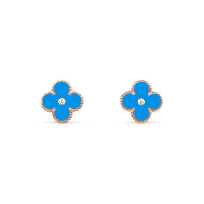 [Gaonasi]CLOVER  15MM DIAMOND EARRINGS COLLECTION