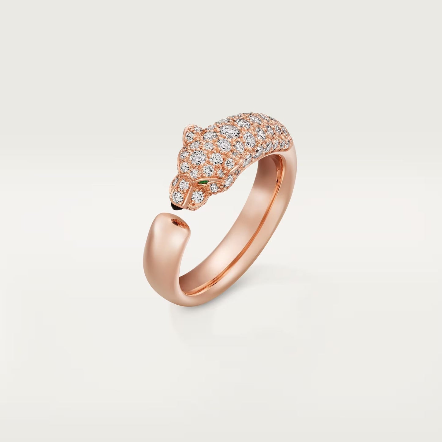 [Gaonasi Jewelry]PANTHERE HALF DIAMOND SMALL RING