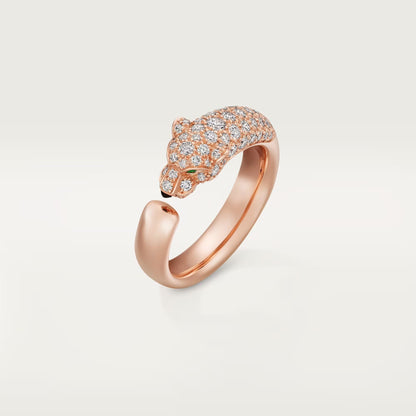 [Gaonasi Jewelry]PANTHERE HALF DIAMOND SMALL RING